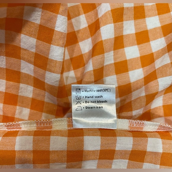 Zesica Plaid Square Neck /Puff Sleeve / Tiered / Ruffled Midi Dress Size Medium - Picture 8 of 9